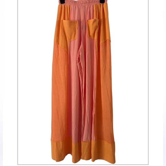 POL FEELING BREEZY WIDE LEG TEXTURED PALAZZO PANTS NWOT - Picture 5 of 7